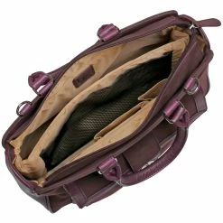 BargainJunkie Buxton Women's Newbury Laptop Tote Bag, Eggplant