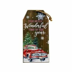 BargainJunkie New 10" The Most Wonderful Time Of The Year Hangable Decor