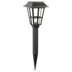 BargainJunkie Home & Garden Alpan Solar Path Light, Black