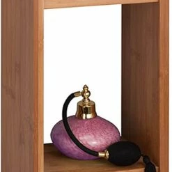 BargainJunkie Honey Can Do Natural Colored Bamboo Triple Cube Shelf