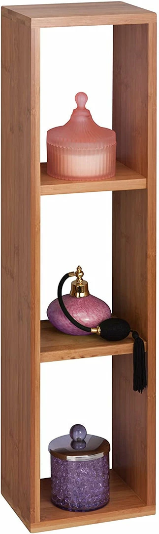 BargainJunkie Honey Can Do Natural Colored Bamboo Triple Cube Shelf