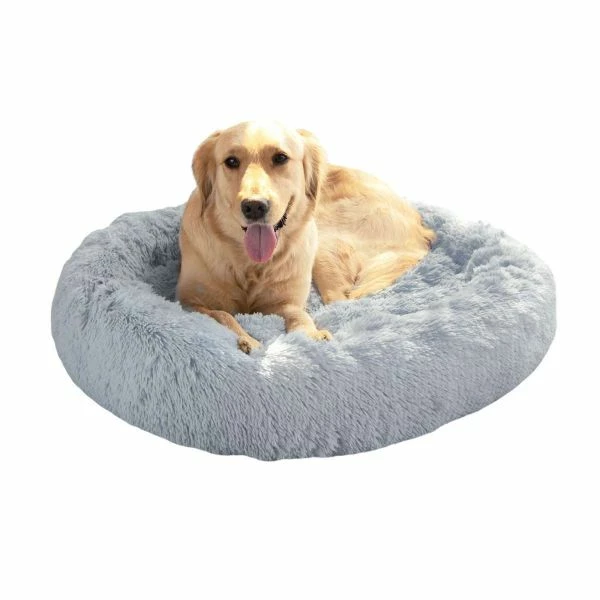 BargainJunkie Veehoo Medium Warming Pet Bed, Light Blue