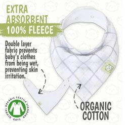 BargainJunkie New KeaBabies 8 Pack Of Organic Cotton Bandana Bibs, Constellation
