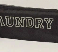 BargainJunkie Homz Compact Laundry Bag With Zippered Pouch, Black