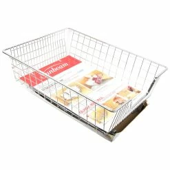 BargainJunkie Sunbeam 15 Inch Easy Glide Storage Drawer, Chrome Kitchen