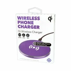 BargainJunkie GEMS Qi Wireless Phone Charger, Purple