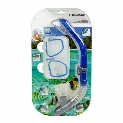 BargainJunkie HEAD Tarpon Mask And Barracuda Dry Snorkel Combo, Blue