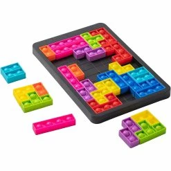 BargainJunkie Building Block Sensory Fidget Puzzle Game For Kids & Adults, 3 Pack New