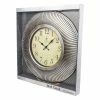 BargainJunkie Empire 22 Inch Brushed Nickel Decorative Wall Clock, Brushed Nickel New