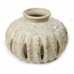 BargainJunkie Home & Garden Scenterrific Warmer, Speckled White Pot W/Vanilla Scent Disk