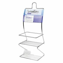 BargainJunkie Home & Garden Spasation Chrome Shower Caddy