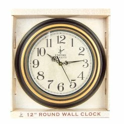 BargainJunkie Empire Clock Co 12" Round Wall Clock