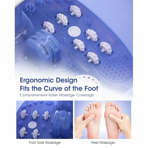 BargainJunkie Gasky Foot Spa Massager With T Roller, Heat And Bubbles New