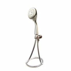BargainJunkie Distinctives Deluxe 8675600 9-Setting Brushed Nickel Shower Head Massager