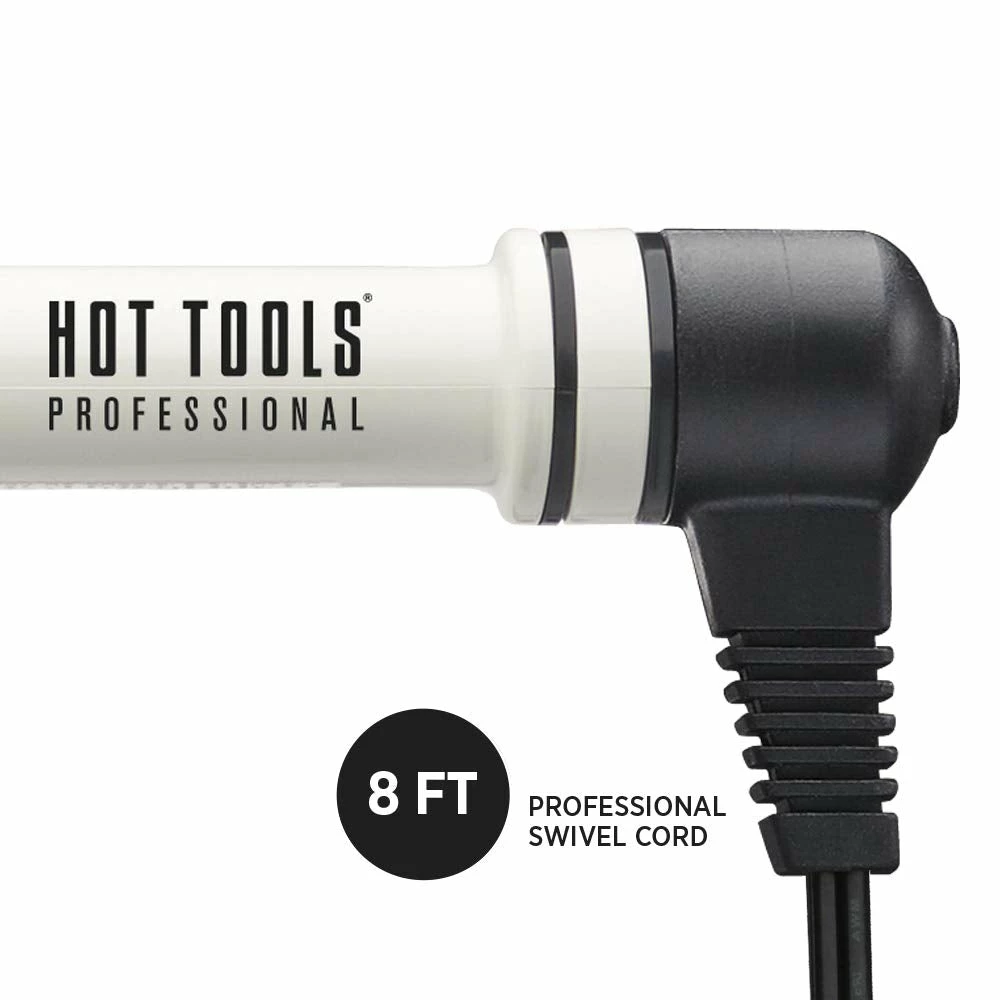 BargainJunkie Hot Tools Nano Ceramic 1-1/4 Inch Salon Tapered Curling Iron With Extra Long Barrel