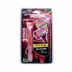 BargainJunkie Razormax 3-Pack Of Triple Blade Razors, Womens New