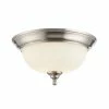 BargainJunkie Noma 2-Light 13" Flush Mount Ceiling Light With 2 Bulbs