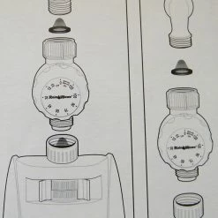 BargainJunkie Rain Wave 3900 Sq Ft Range Turbo Gear Metal Oscillating Sprinkler New
