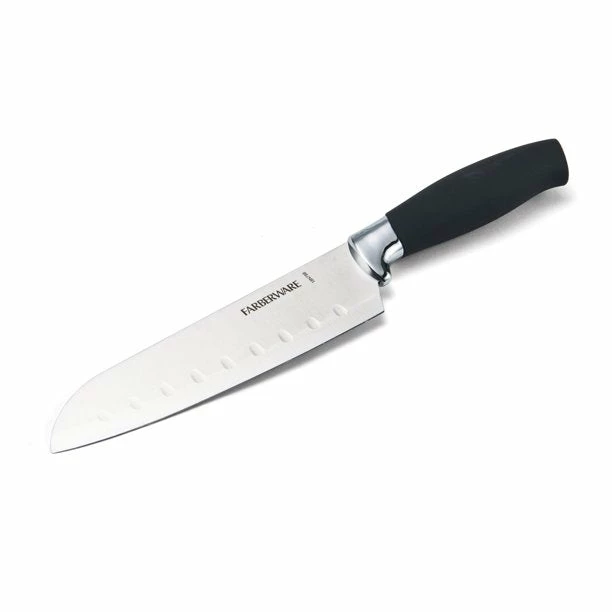 BargainJunkie Farberware 7 Inch Santoku Knife With Soft Grip New