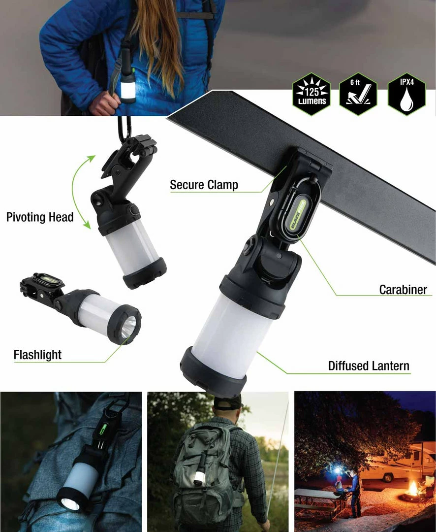 BargainJunkie Blackfire Backpack Lantern LED Clamplight New