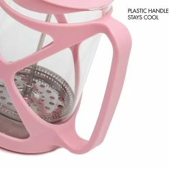BargainJunkie Primula Tempo 6 Cup Glass French Coffee Press, Cotton Candy Pink