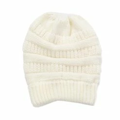 BargainJunkie Cozy Comforts Ponytail Winter Fashion Beanie Hats