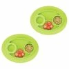 BargainJunkie InterDesign Jr Mini Non-slip Silicone Oval Placemat, 2 Pack
