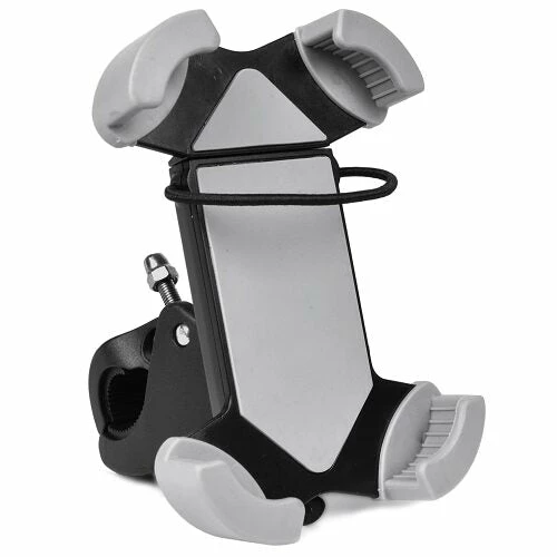 BargainJunkie Universal Smart Phone Bike Handlebar Mount For 3.5-5.5" Phones, Gray