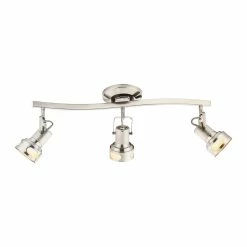 BargainJunkie Catalina 3-Light Nickel Decorative Fixed Track Light Kit Home & Garden