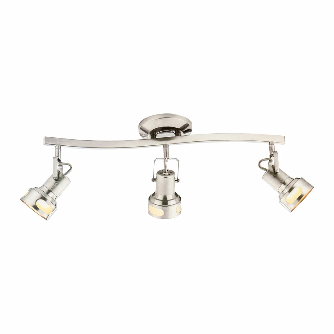 BargainJunkie Catalina 3-Light Nickel Decorative Fixed Track Light Kit Home & Garden