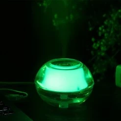BargainJunkie Crystal USB Night Light Air Humidifier, Green New
