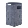 BargainJunkie New Honey-Can-Do Woven Felt Hamper, Grey