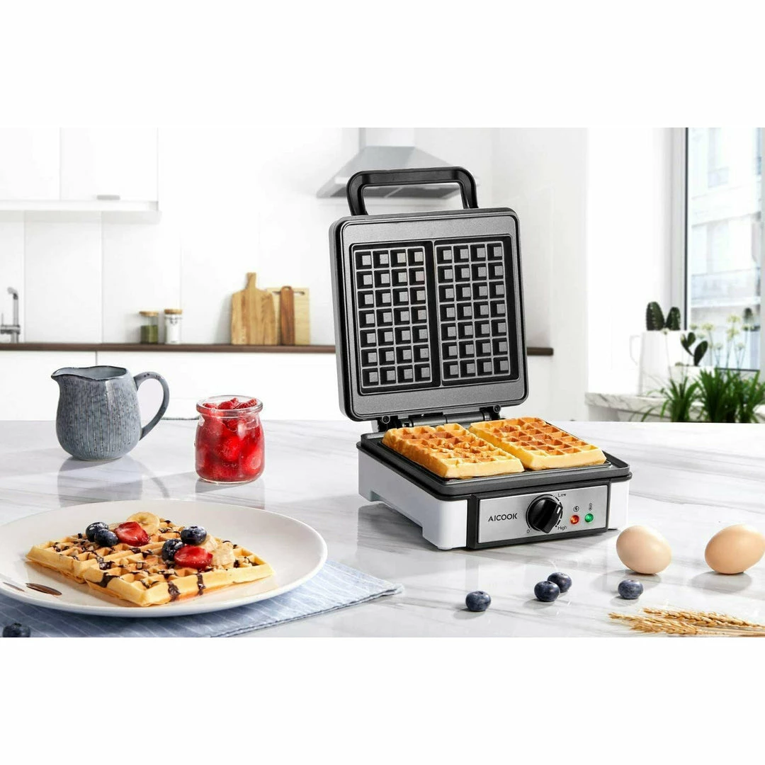 BargainJunkie AICOOK SW-2029 Belgian Waffle Maker New