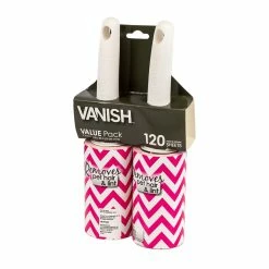 BargainJunkie Vanish Printed Twin Pack Lint Rollers, 120 Sheets