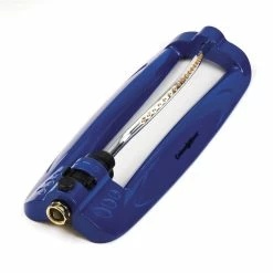 BargainJunkie New Colour Wave 18 Brass Nozzle Oscillating Sprinkler, Blue