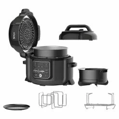 BargainJunkie Ninja Foodi OP305 6.5 Qt TenderCrisp Pressure Cooker, Refurbished New