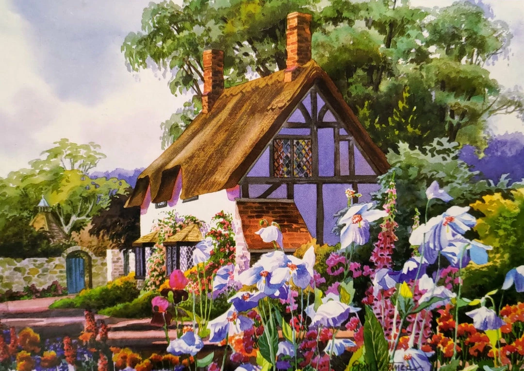 BargainJunkie New TCG SureLox 1000 Piece Puzzle April Cottage