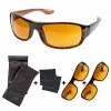 BargainJunkie New 2 Pairs - High Definition Sunglasses With Cleaning Cloth And Sleeve