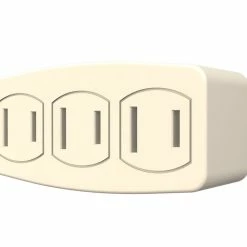 BargainJunkie Stanley 30327 3-Outlet Wall Adapter, Polarized 3-Outlet Adapter, Beige Gadgets & Electronics