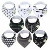 BargainJunkie KeaBabies 8 Pack Of Organic Cotton Bandana Bibs, Baby Boss
