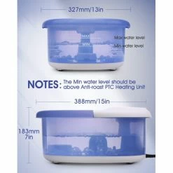 BargainJunkie Gasky Foot Spa Massager With T Roller, Heat And Bubbles New