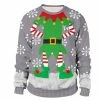 BargainJunkie Men's Snowflake Ugly Christmas Long Sleeve Shirt