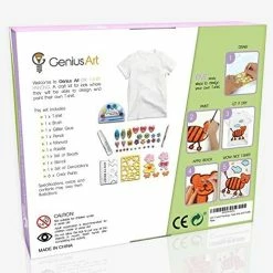 BargainJunkie New Genius Art DIY T-Shirt Painting Kit
