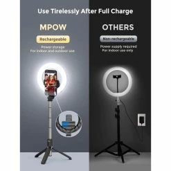 BargainJunkie Selfie Ring Light With Tripod Stand And Phone Holder