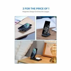 BargainJunkie Seneo Wireless Charger, Wireless Charging Pad & Stand