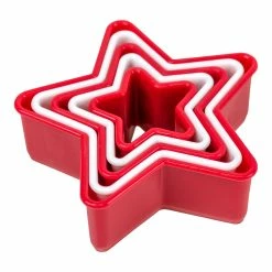 BargainJunkie Farberware Baker's Advantage Set Of 5 Star Cookie Cutters New