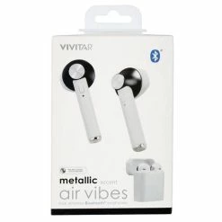 BargainJunkie New Vivitar Air Vibes True Wireless Bluetooth Earphones, Black