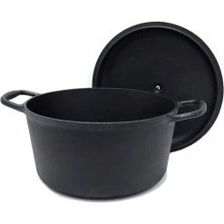 BargainJunkie 6Qt Ekoteq Pre-Seasoned Cast Iron Dutch Oven New