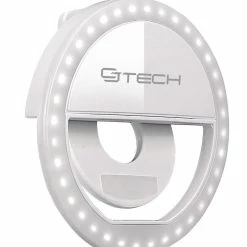 BargainJunkie CJ Tech Rechargeable Clip On Selfie LED Light Ring New