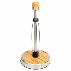 BargainJunkie Kamenstein Perfect Tear Paper Towel Holder, Bamboo & Steel Kitchen